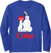 Coca-Cola Company Coca-Cola - Polar Bears And Coca-Cola Long Sleeve T-Shirt - Royal Blue