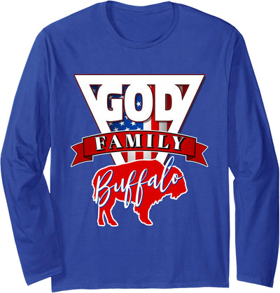 716 Area Code Buffalo New York Bflo Wny God Family Buffalo T-Shirt