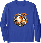 Guinea pig flowers Snugg Guinea pig flowers cute guinea pigs Long Sleeve T-Shirt - Royal Blue