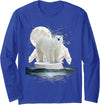 Funny Polar Bear Shirts Polar Bears - Wildlife Zoo Animal Lover Zookeeper Nature Long Sleeve T-Shirt - Royal Blue