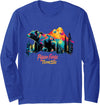 Pigeon Forge Tennessee Hiking Souvenir Pigeon Forge Tennessee Mountains Bear USA Hiking Souvenir TN Long Sleeve T-Shirt - Royal Blue