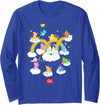 Care Bears in the Clouds Long Sleeve T-Shirt - Royal Blue