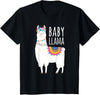 Mama Llama Lover Gifts by Memme Baby Llama Shirt for Girls, Daughter T-Shirt - Black