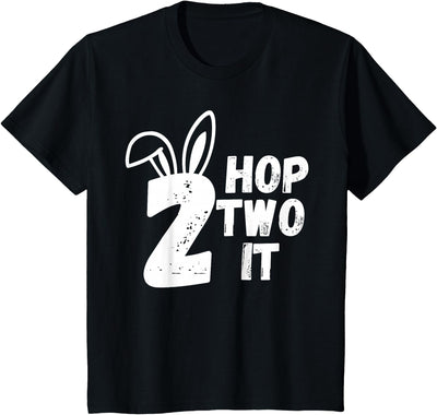 Hop Two It 2nd Birthday Bunny Ears Tee