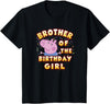 Kids Peppa Pig George Pig Birthday Brother of The Girl T-Shirt - Black