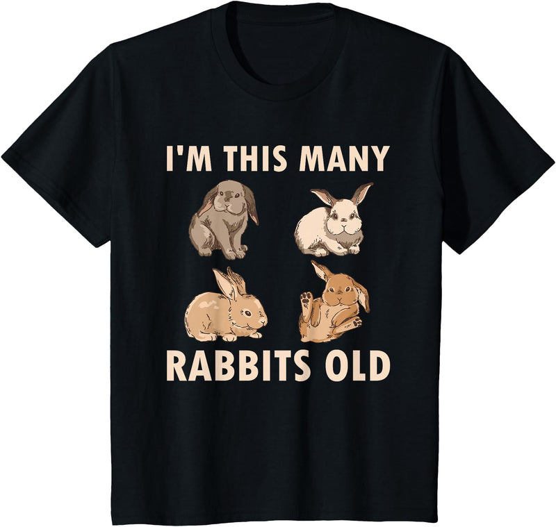 Cute Rabbit Lover Bunny Graphic T-Shirt (Cranberry Red) in Black