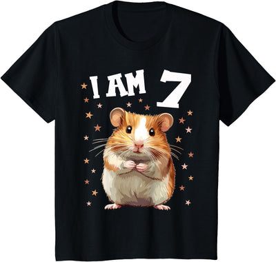 7 Years old 7 birthday Hamsters Boy Girl Hamster T-Shirt