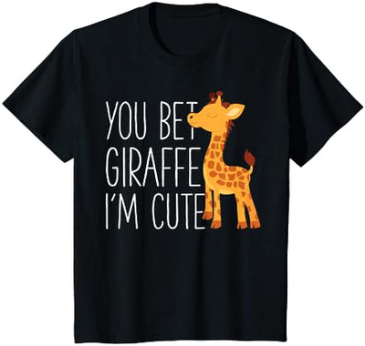 Kids You Bet Giraffe I'm Cute Baby Giraffe Zoo animals Lover T-Shirt
