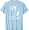 Sea Lion Trend (On Back) Hit The Sea Lion Funny Sealion Dance Trend T-Shirt - Baby Blue