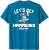 SALTY JOES Salty Joe's - Let's Get Hammered Lightweight, Graphic T-Shirt - size chart