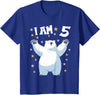 5 years old 5th birthday Polar Bear 5 Years old 5 birthday Polar Bears Boy girl Polar Bear T-Shirt - Royal Blue