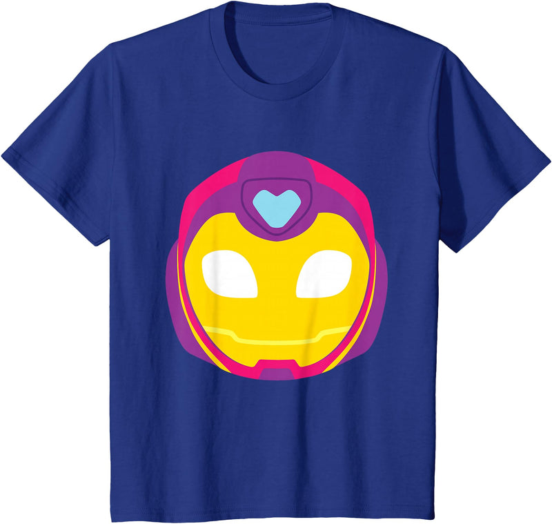 Marvel Iron Man and His Awesome Friends Ironheart Big Face T-Shirt - Royal Blue