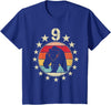 9 Years Old Birthday Bear Lovers Bear Birthday 9 Year Old Boy Girl Bear 9th Birthday T-Shirt - Royal Blue