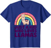 Kids Llama Shirts Childrens Llama Kids T-Shirt - Royal Blue