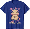 Kids Hamster Just A Girl Who Loves Hamsters T-Shirt - Royal Blue