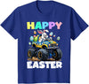 Happy Easter Day Bunny Monster Truck Eggs Cool Rabbit T-Shirt in Royal Blue