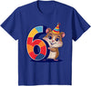6th Birthday Hamster Kids T-Shirt - Royal Blue