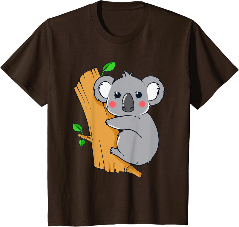 Charm's Children Clothing Cute Koala Bear T Shirt for Children | Kids Koala Bear Shirt T-Shirt - Brown