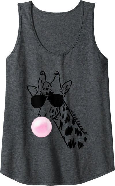Womens Giraffe Zoo Safari Shirt Tank Top