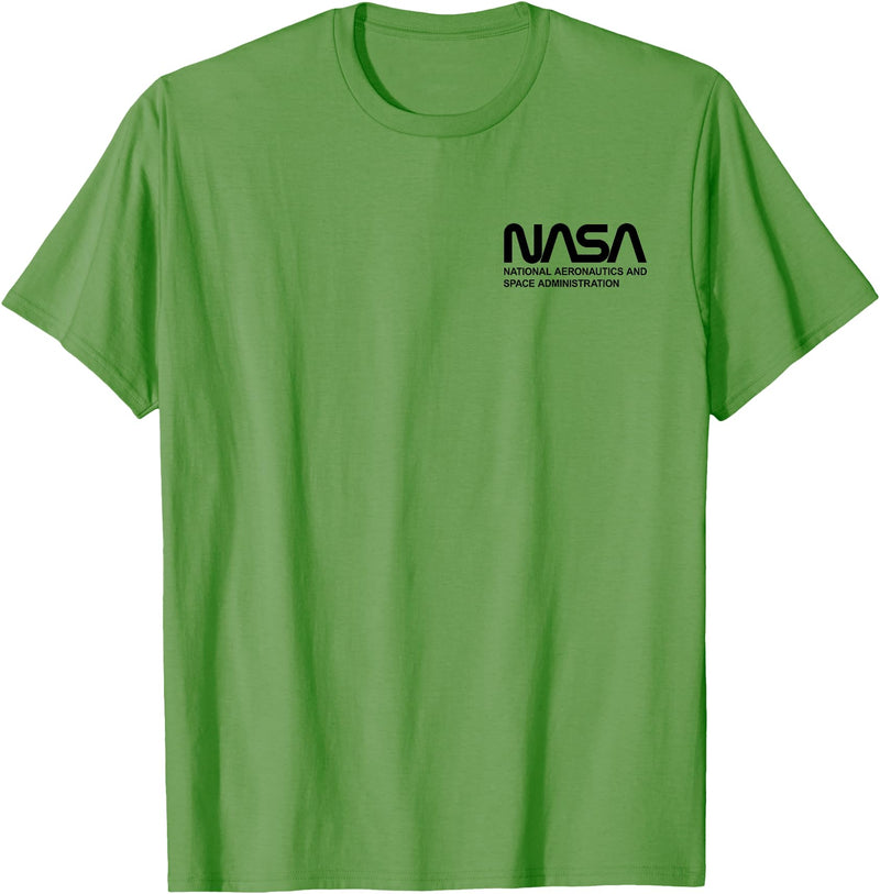 NASA Astronaut Teddy-Bear Worm Logo T-Shirt - Grass Green