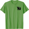 Polar Bear Gift for Men, Women, Dad & Mom Polar Bear Dad Mom Lover - Monochromatic Polar Bear T-Shirt - Grass Green