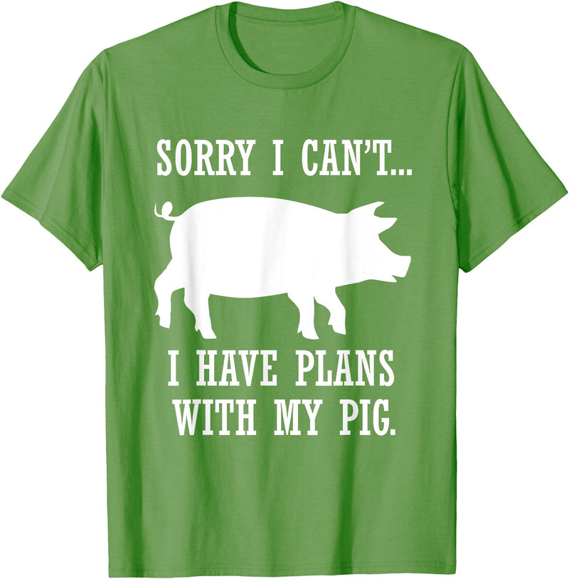 Lustige Schwein Bauernhof Tier Zitate Plans with My Pig Farmer Piggy T-Shirt - Grass Green