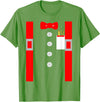 Fun With Ties By HustlaGirl Nerd Costume Shirt Red Suspenders Pocket Protector T-Shirt - Grass Green