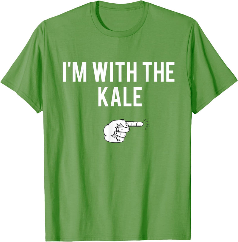 Matching Kale Costume I'm With The Kale Halloween Costume Party Matching T-Shirt - Grass Green