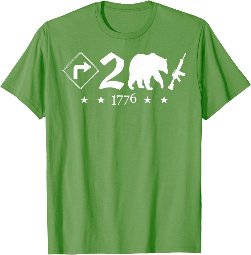 Right To Bear Arms Pro Gun & Patriotic Military Right To Bear Arms Pro Gun Funny Patriotic Military Women Men T-Shirt - Grass Green