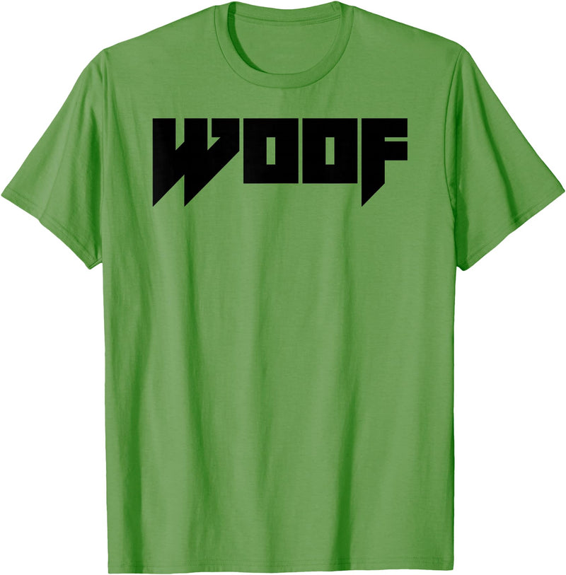 WOOF Gay Men Bear Daddy Pride LGBTQIA+ Funny Metal Novelty T-Shirt - Grass Green