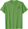 Camo Cross Fishing Faith Christian 2 Sided Hunting Fishing Cross Camo Faith Christian Fisherman Hunter T-Shirt - Grass Green