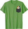 Guinea Pig Shirts For Men Women Kids Gift Guinea Pig Pocket Funny Cavy Rodent Animal Men Women Kids T-Shirt - Grass Green