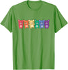 Cute Animals Lgbtq+ Pride Month Rainbow Flag Pride Month Lgbtq Rainbow Pig T-Shirt - Grass Green