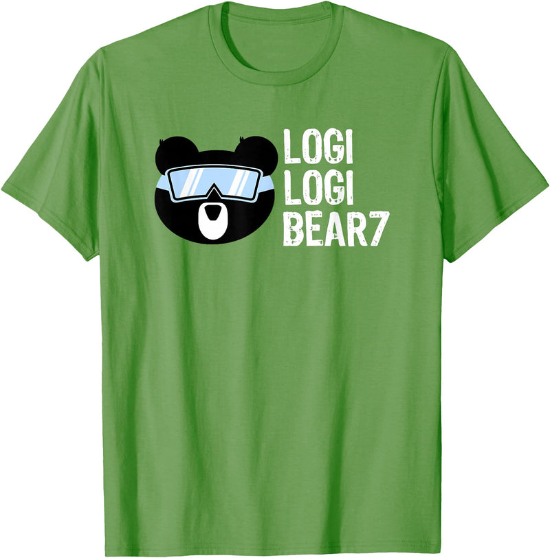 LogiLogiBear7 Logi Logi Bear 7 Shirt T-Shirt - Grass Green