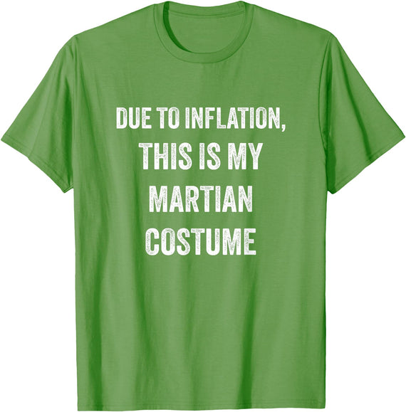 Lazy Funny Halloween Costume Co. Martian Halloween Costume T-Shirt - As Pictured