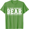 Bear Gifts Bear Tee Men Name Birthday Gifts Bear Personal Name Funny Bear T-Shirt - Grass Green