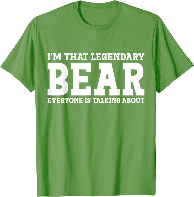 Bear Gifts Bear Tee Men Name Birthday Gifts Bear Personal Name Funny Bear T-Shirt - Grass Green