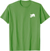 Playful Critter Apparel Co. Polar Bear Minimalist Black and White T-Shirt - Grass Green