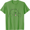 Bär der die Zunge raus steckt Teddi mit Zunge Cute Teddy Who Put Out the Tongue Cute Bear with Tongue T-Shirt - Grass Green