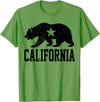 Miftees California Republic Bear T-Shirt - Grass Green