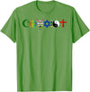 Bear In The Cloud Coexist T-Shirt - Grass Green