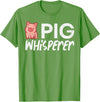 Pig Lover Shirts For Men Women Kids Pig Whisperer Funny Hog Farmer Swine Farm Men Women Kids T-Shirt - Grass Green