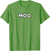 Moo Talking Cow Moo - Funny Cow Goes Moo T-Shirt - Grass Green