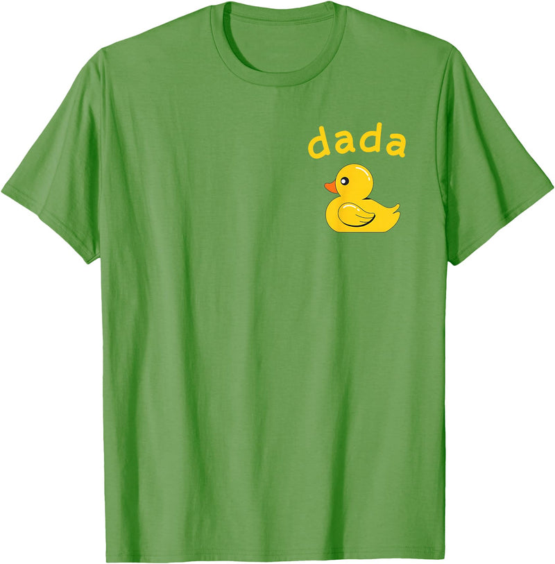 Dada Duck Birthday Rubber Duck Boy Girl Kids Family Matching T-Shirt - Grass Green