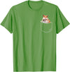 Pocket Hamster Shirt, Funny Hamster in Pocket Gift Tshirt T-Shirt - Grass Green