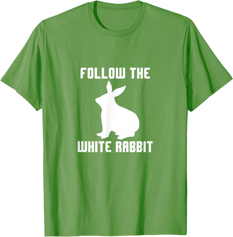 Follow the White Rabbit T-Shirt in Grass Green
