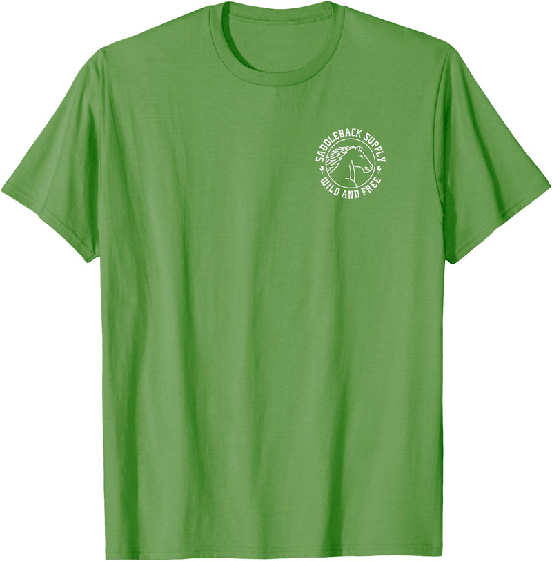 Saddleback Supply Horse Logo T-Shirt - Straight - Grass Green