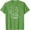 Rabbit or Duck - Optical Illusion T-Shirt in Grass Green