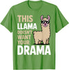 Llama Gift Llama Lover Accessories & Lama Stuff Funny Llama Design for Men Women Kids Llama Lover Llama T-Shirt - Grass Green