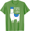 Mama Llama Lover Gifts by Memme Papa Llama T-Shirts for Men T-Shirt - Grass Green
